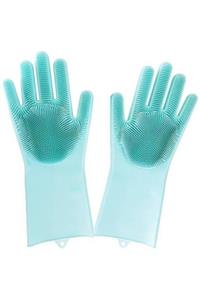 epazzar Sihirli Isıya Dayanıklı Silikon Çok Amaçlı Bulaşık Eldiven Fırçası Magic Gloves