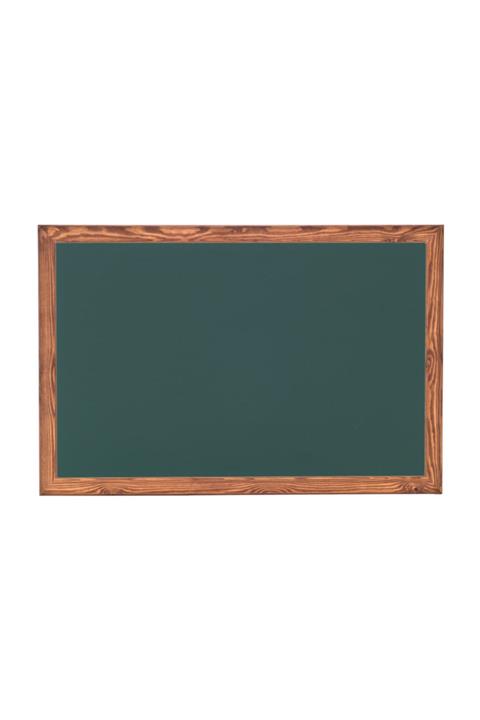 Chalky 100x150 cm Kara Tahta Ahşap Çerçeveli - Tebeşir Yazı Tahtası - Yeşil