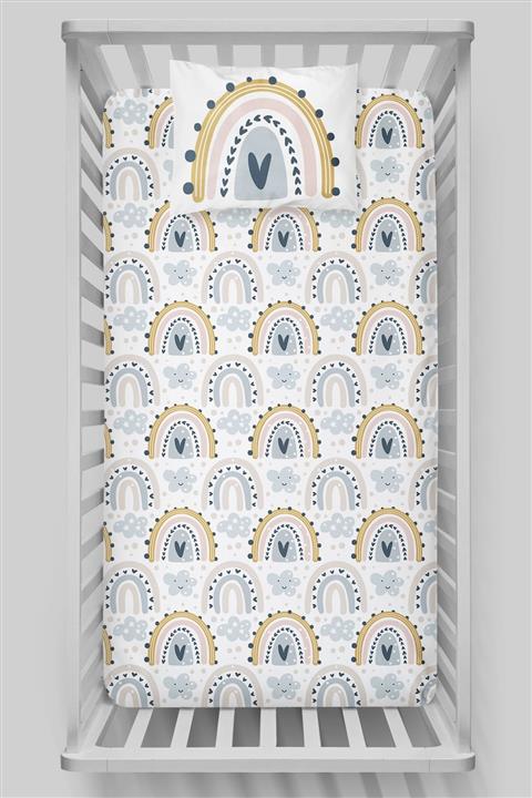 Tuğba Kuğu Pure Baby Serisi Organik Pamuk Saten Lastikli Çarşaf Seti  60x120