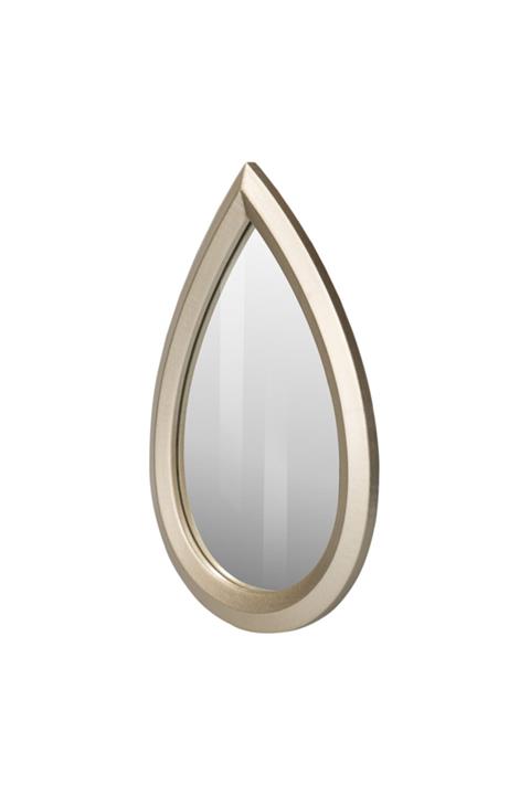 MOSSA HOME Ahşap Damla Ayna Küçük Boy - 32*22 Cm