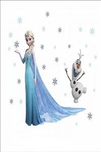 KT Decor Elsa Olaf Frozen Karlar Ülkesi Duvar Çıkartması