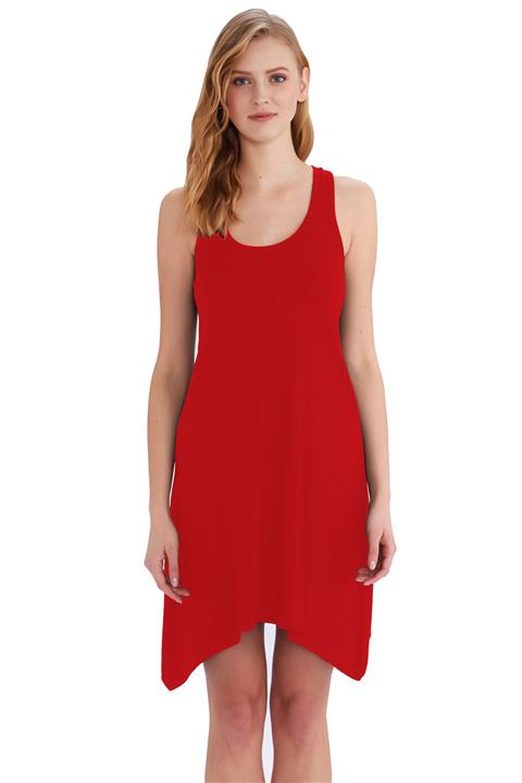 AYYILDIZ Kırmızı Kadın Elbise 59344