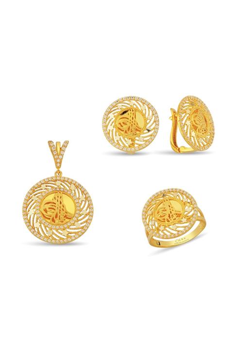 ÇGK KUYUMCULUK Tuğra 3'lü Altın Set 03