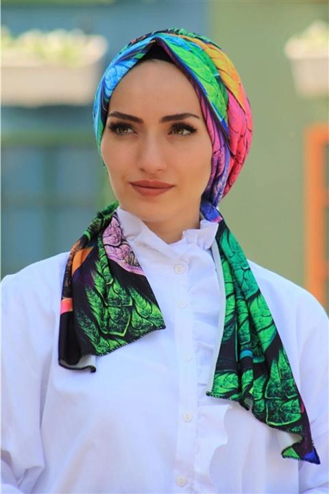 R&S modibone Tasarım Hazır Bone Renkli Batik Desen