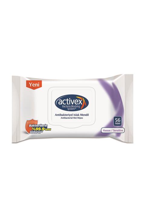 Activex Activex Antibakteriyel Hassas Islak Havlu 56'lı