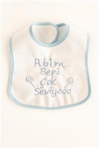 Babymod Bebek Önlüğü Abim Beni Seviyo Yazılı