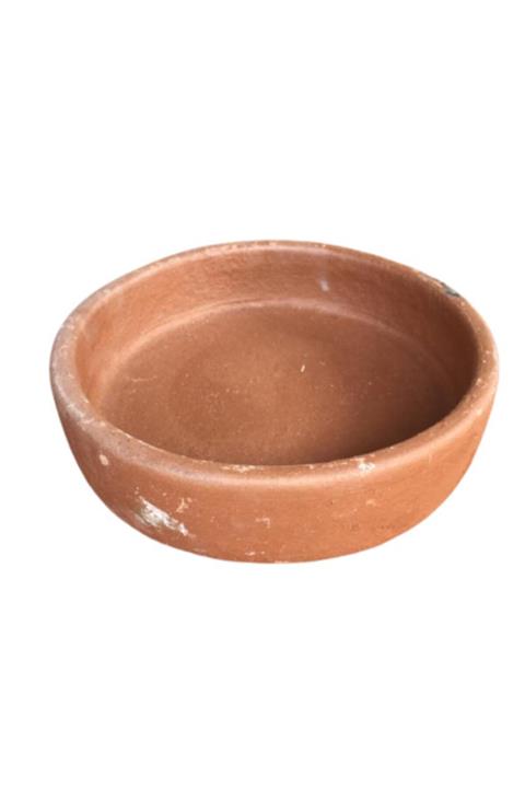 öz çömlekçilik Yuvarlak Toprak Menemen Yemek Tavası Çömlek Kabı Güveç Kabı 25 Cm