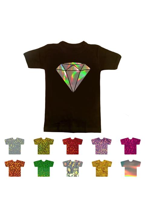 Printec Holo Flex Tekstil Folyosu - Kristal Gümüş 2 metre