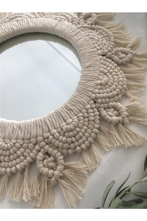 Mrs.ebruvardar Makrome Aynalı Duvar Süsü