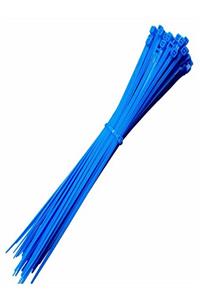 Gwest Mavi Plastik Kelepçe Kablo Bağı Klips 3.6x200 mm 100 Adet