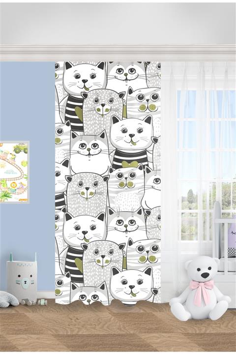 CAPRİCE HALI Sevimli Hayvanlar Çocuk Odası 140x260 Fon Perde