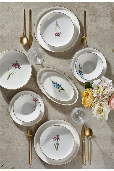 Dame Marie 24 Parça Pure Fleur Porselen Yemek Takımı
