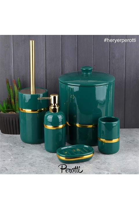 Perotti 12837 Mansıon Yeşil 5 Li Banyo Takımı