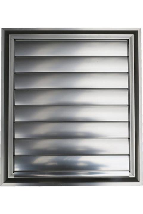EYLÜL TASARIM 35x35cm Alüminyum Lüx Parlak Eloksal Banyo Wc Panjur Ve Menfezi