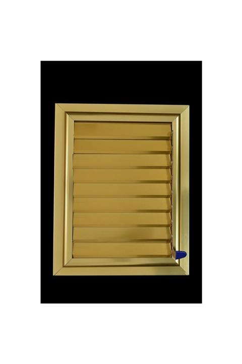 EYLÜL TASARIM 35 X 35 Alüminyum Altın Banyo Wc Panjur Ve Menfezi