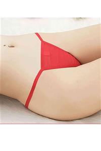 Troy Boutique Kırmızı Renk Tül Tanga