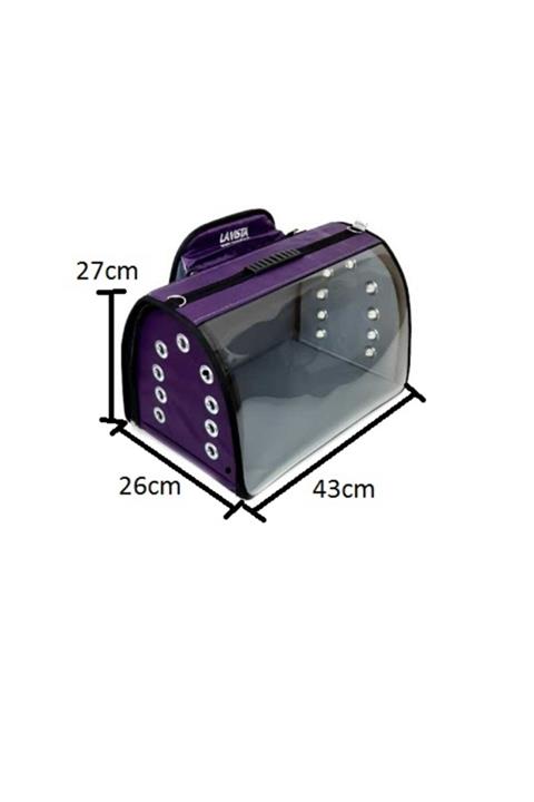 LAVİSTA Tomris Mor Pet Taşıma Sırt Çantası 43x27x26