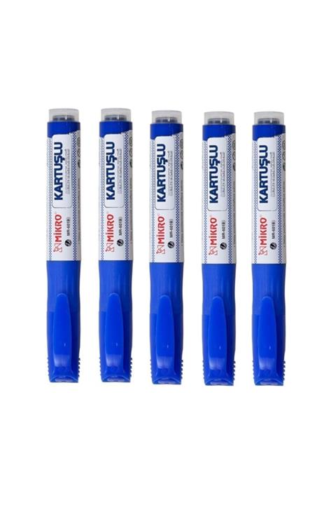 Mikro Tahta Kalemi Kartuş Dolumlu Mavi 5 Adet
