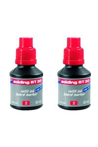 Edding Yayınları Edding Bt-30 Beyaz Tahta Kalem Mürekkebi 30 Ml 2 Li Set Kırmızı