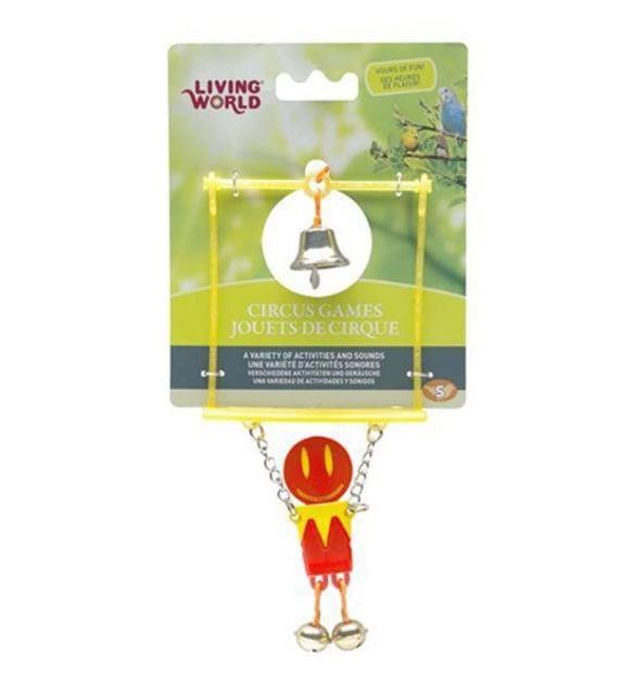 Living World Trapez Kuş Oyuncağı (Kırmızı)