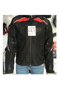 Tex Unisex Kırmızı Siyah Forte Gt 1062 Motosiklet Montu Korumalı 4 Mevsim