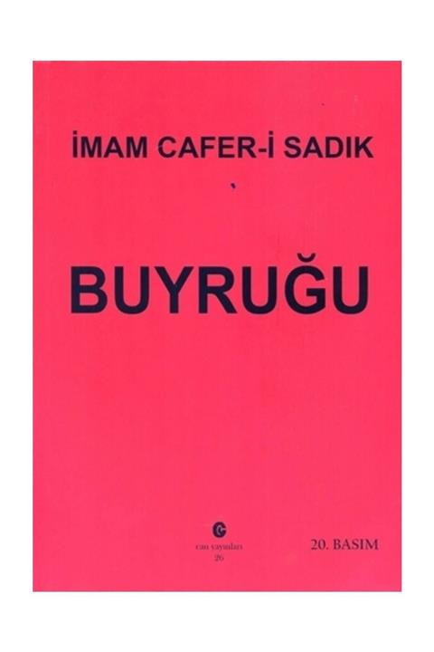 Can Yayınları (Ali Adil Atalay) İmam Cafer-i Sadık Buyruğu - Ali Adil Atalay Vaktidolu