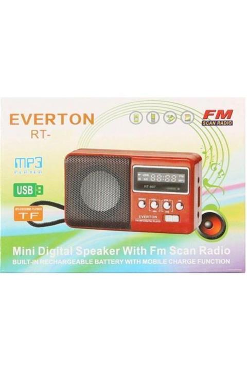 Tosbikshop Everton Rt-303 Usb Ve Micro Kart Girişli Manuel El Radyosu