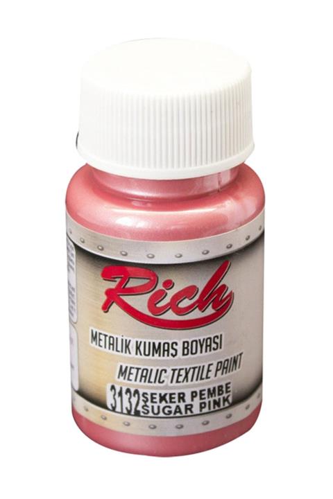Rich Metalik Kumaş Boyası 50 cc. 3132 ŞEKER PEMBE