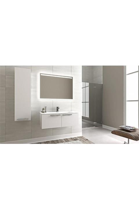 Obenimki Bagnotti Aries Glossmax Banyo Dolabı (Mürdüm-60cm.)