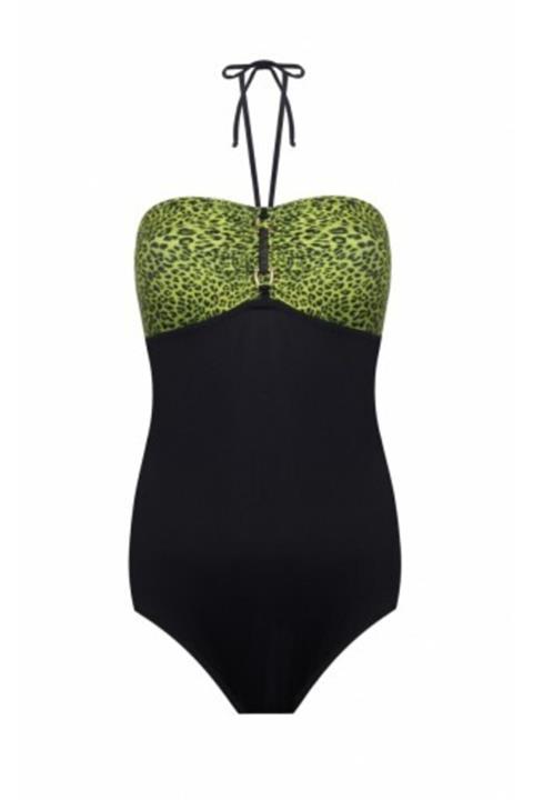 Zeki Triko Kadın Siyah Straplez Mayo