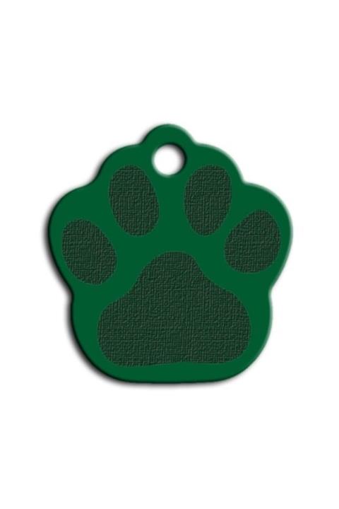 altın pati Küçük Pati Kedi Ve Köpek Künyesi Yeşil