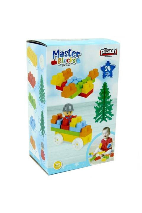 PİLSAN Aksesuarlı Master Bloklar 24 Parça