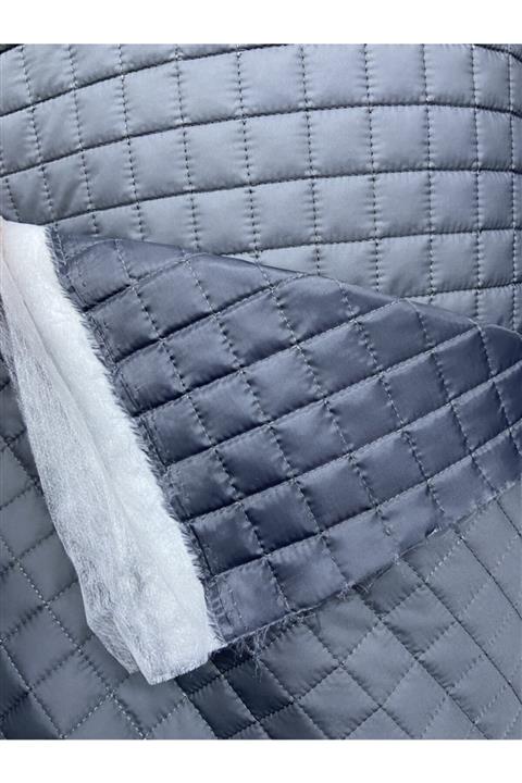 KUMASMODAM Gri Çift Taraflı Kapitone