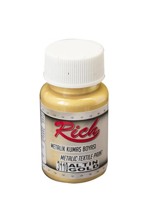 Rich Met.50 cc Altın Akrilik Kumaş Boyası