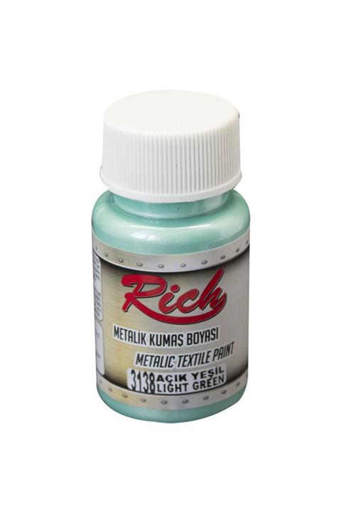 Rich Açık Yeşil Akrilik Kumaş Boya Met 50 cc