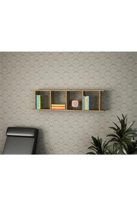 Dekorister Snow Duvar Rafı Ceviz