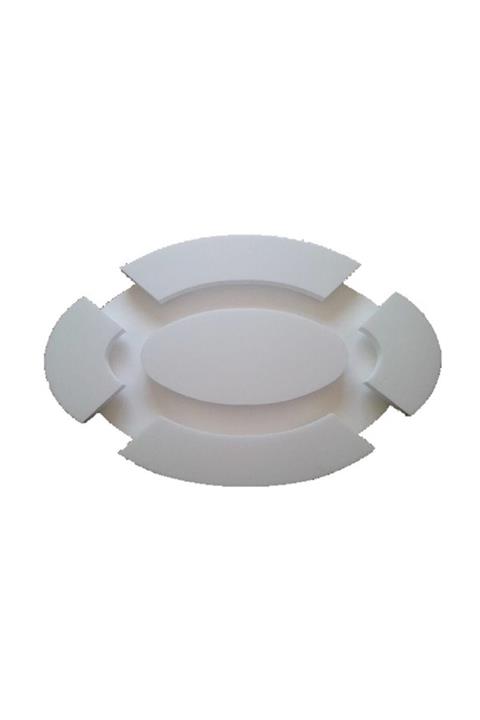 PROPİYER Dekor Göbek Kartonpiyer Stropiyer Ledli Spotlu Tavan Göbeği - Oval 80 cm Gb80
