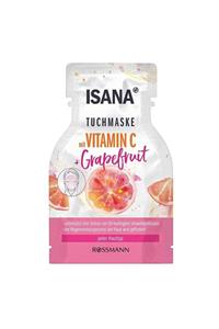 ISANA Uv Koruyucu Kağıt Maske C Vitamini Greyfurt 1 Adet