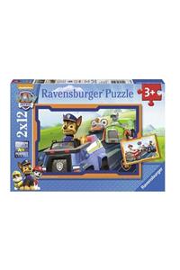 RAVENSBURGER 2x12 Parça Puzzle Paw Patrol im Einsatz 075911