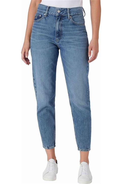 Calvin Klein Kadın Mavi Mom Jean