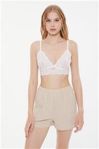 TRENDYOLMİLLA Ekru Dantelli Bralet THMSS21SU0112