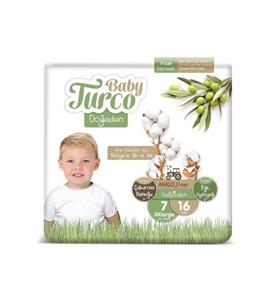 Baby Turco Doğadan 7 Numara Xxlarge 16 Adet