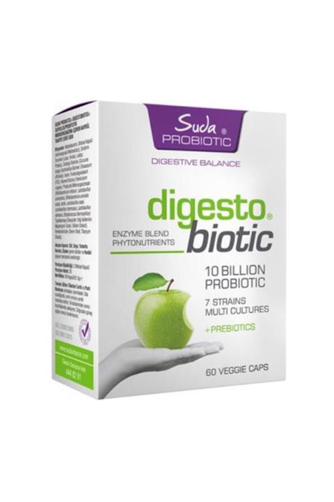 suda Probiotic Digestobiotic 10 Billion Probiotic 60 Bitkisel Kapsül