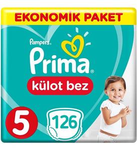 Prima Külot Bebek Bezi 5 Beden Ekonomik Paket 42*3 126 Adet