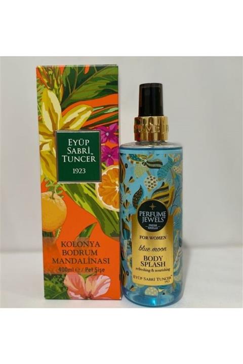 Eyüp Sabri Tuncer Bodrum Mandalinası Kolonya Alana Blue Moon Vücut Spreyi Hediye  400 ml