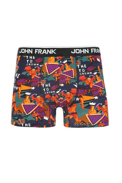 John Frank Erkek Storm Desenli Boxer