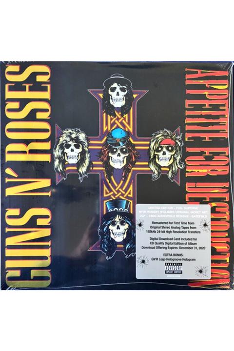 ALP PLAK Guns N' Roses Appetite For Destruction 2lp