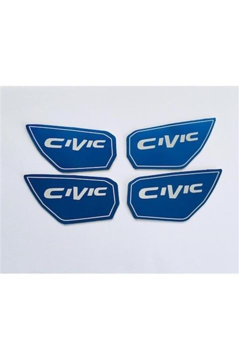 MYGARAJ My Garaj Honda Civic Fc5-fk7 Kapı Açma Kolu Kaplama Mavi 2016-2021