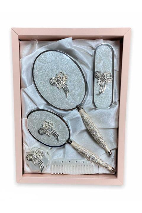 GÜLÜM 701 Çengel Inci Ayna Tarak Seti