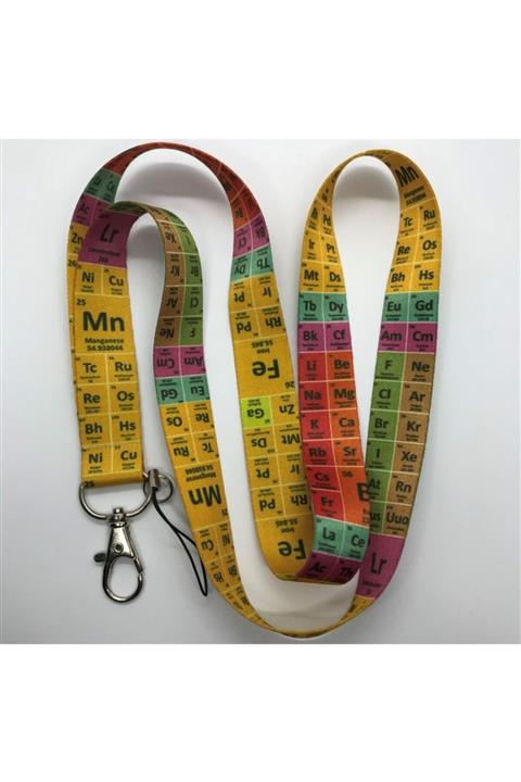 Rozadizayn Periyodik Cetvel Yaka Kartı Ipi